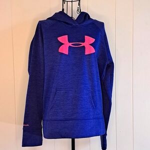 Under Armour Purple Sweatshirt with Pink Hood and Logo